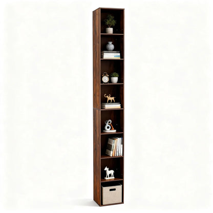 6-Tier Tall Cube Bookshelf Modern Storage Organizer