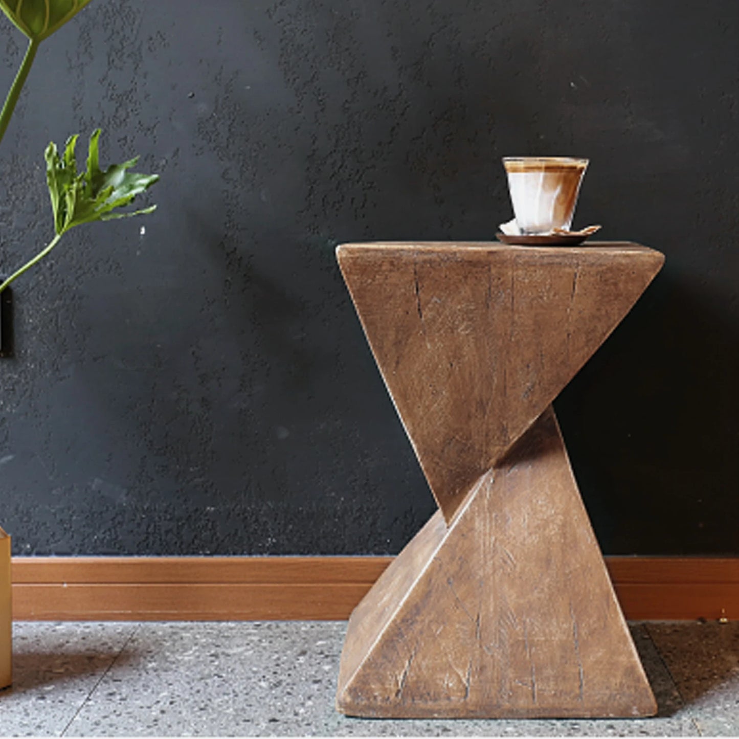 Modern Geometry Side Table for Indoor and Outdoor