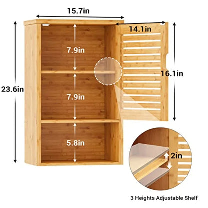 Bathroom Wall Cabinet Wooden Medicine Cabinet