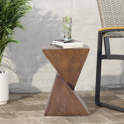Modern Geometry Side Table for Indoor and Outdoor