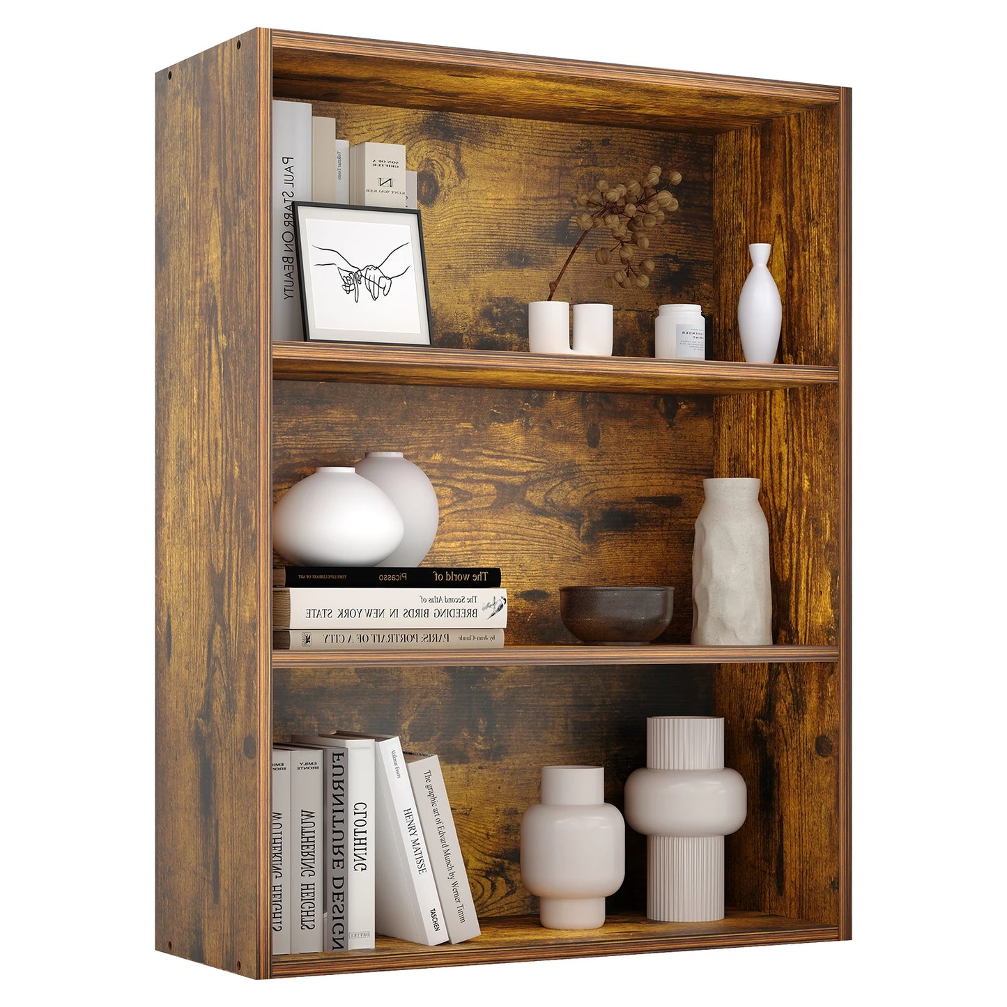 31.5Inch Tall Standing Display Bookshelf Sturdy Structure
