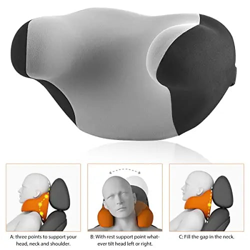 Ergonomic Memory Foam Car Neck Support Pillow