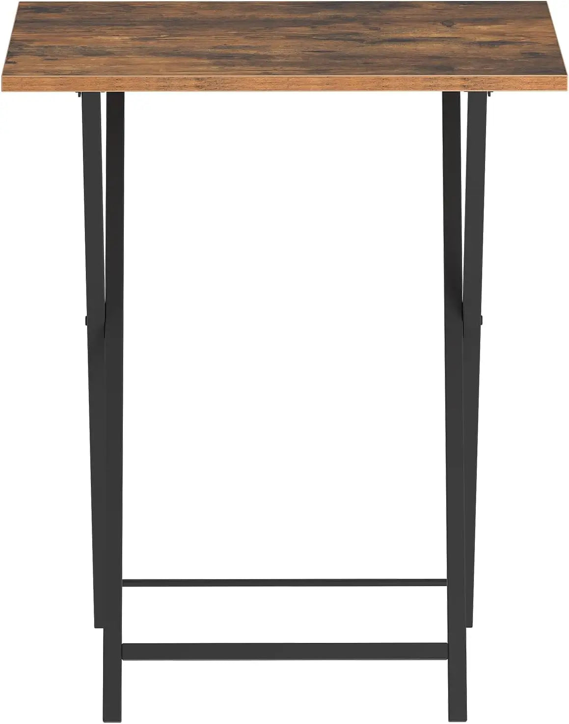 Set of 2 Folding Compact Side Tables for Small Spaces