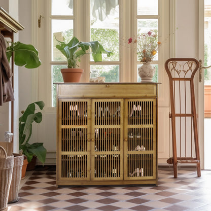 Shoe Cabinet with 3 Doors for Entryway