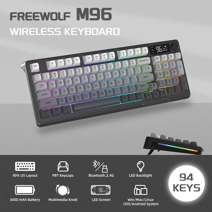 Wireless Gaming Keyboard Creamy Membrane