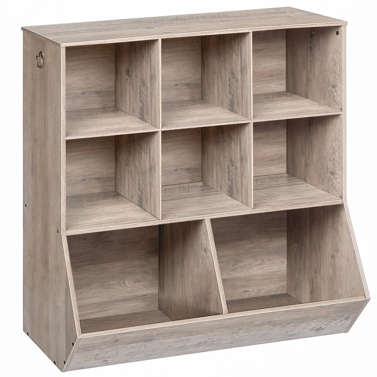 8 Compartment Open Shelf Storage Cabinet