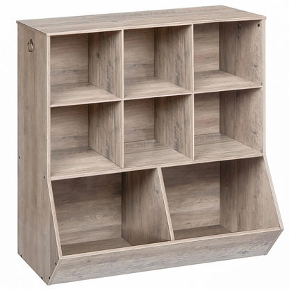 8 Compartment Open Shelf Storage Cabinet
