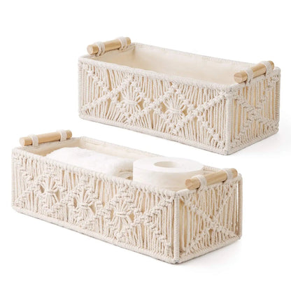 Storage Baskets Boho Decor Box