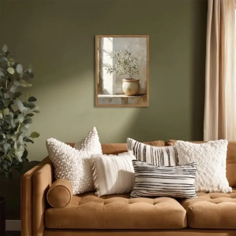 Framed Vintage Wall Art  Plant Paintings