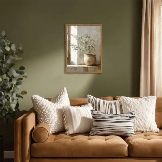 Framed Vintage Wall Art  Plant Paintings