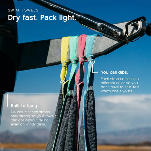 Microfiber Beach Towel Set with Carrying Case