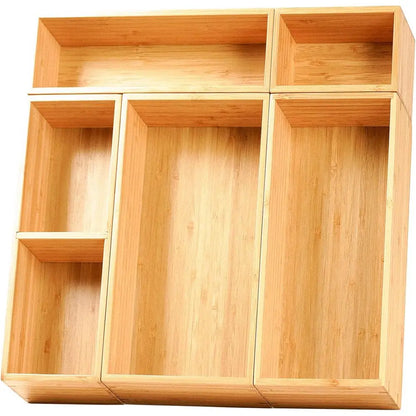 Organizer Storage Boxes Bamboo Dividers