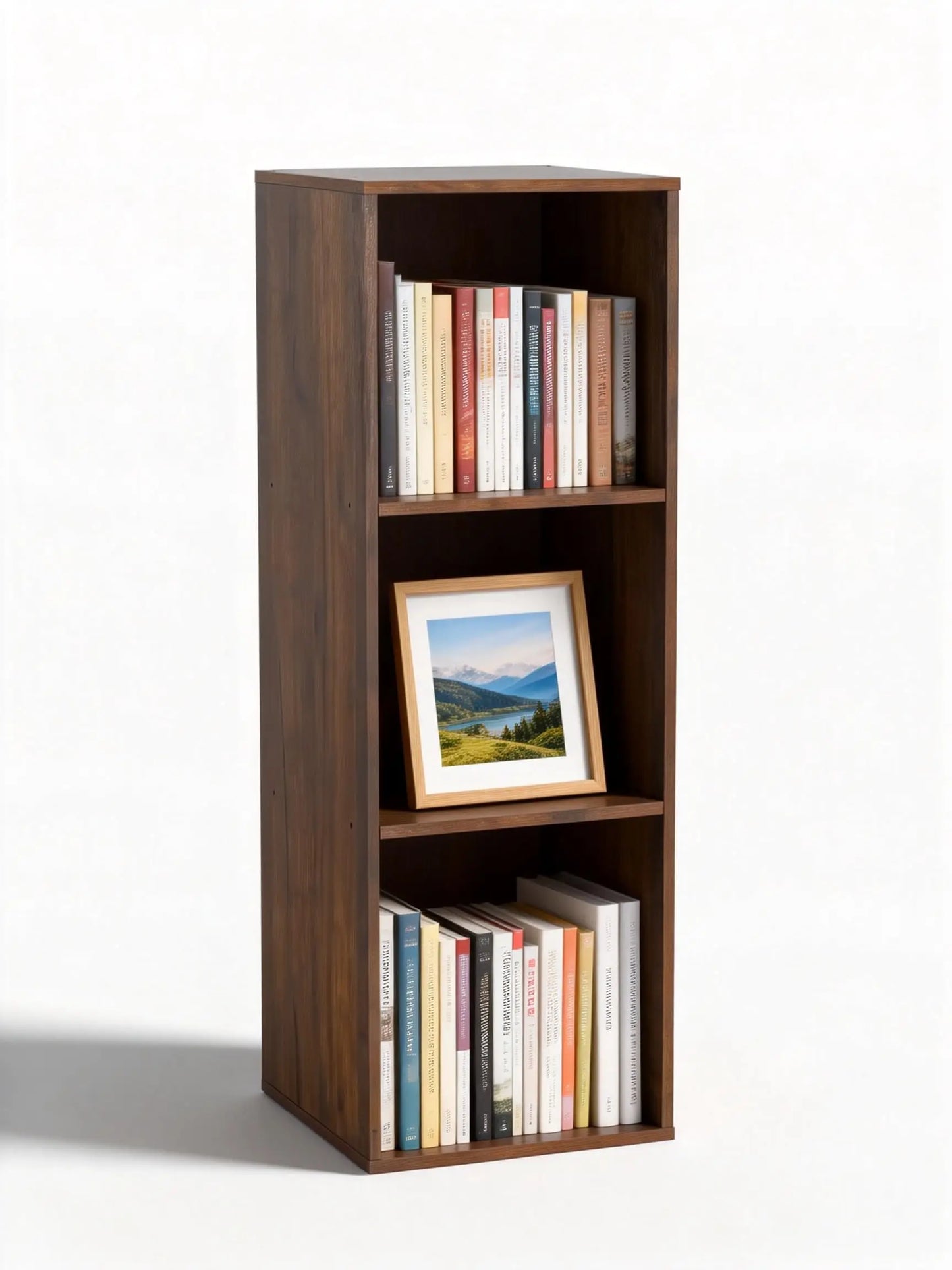 6-Tier Tall Cube Bookshelf Modern Storage Organizer