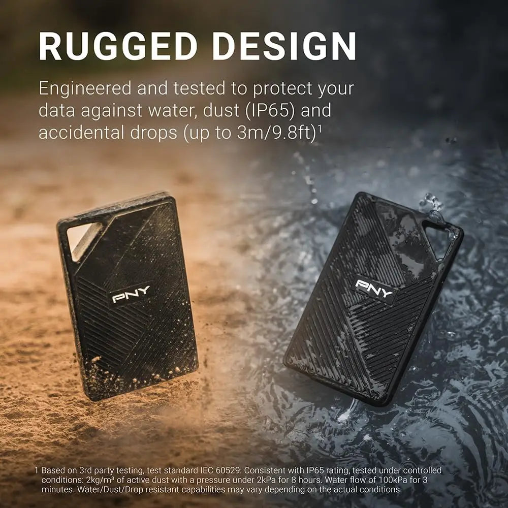 1TB Portable SSD USB-C Rugged