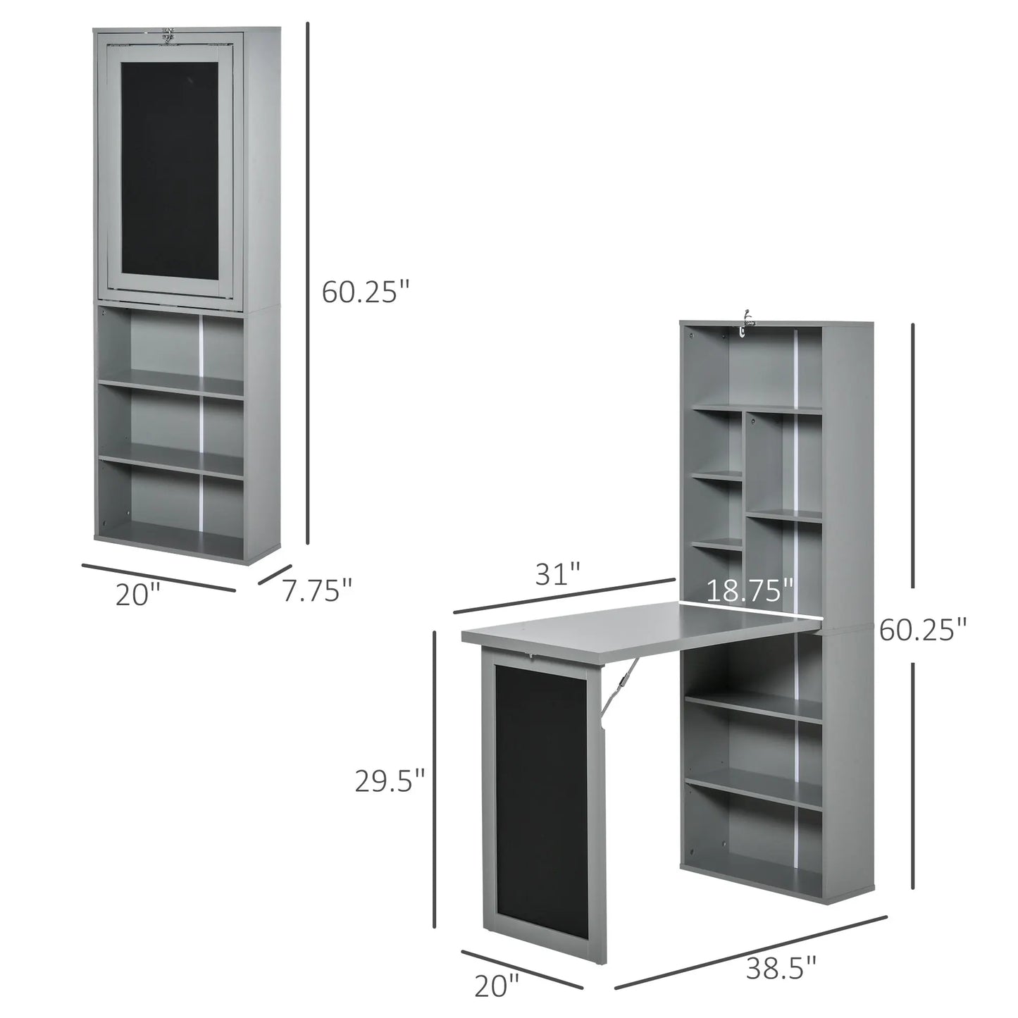 Fold-Out Convertible Office Desk computer folding desk