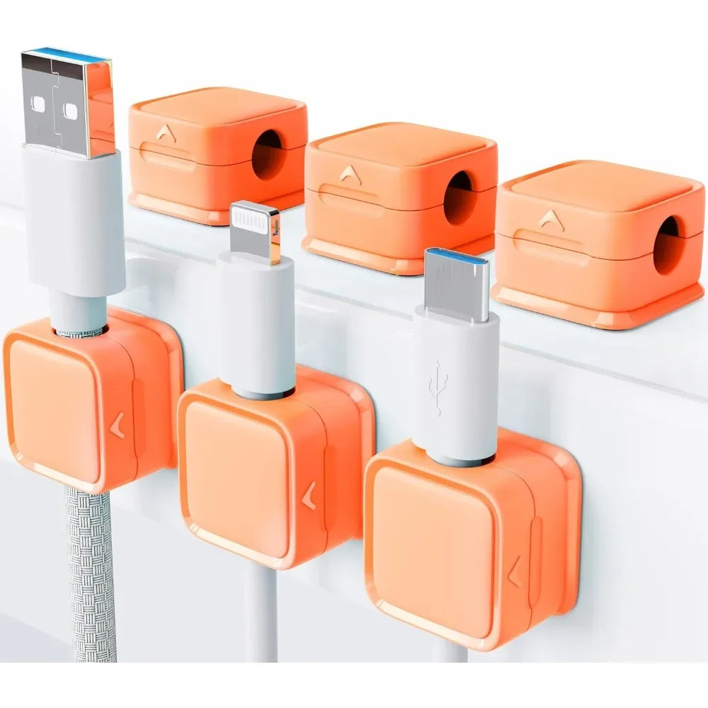 8-pack Magnetic Desk Cable Clamp