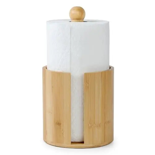 Bamboo Standing Kitchen Paper Towel Dispenser