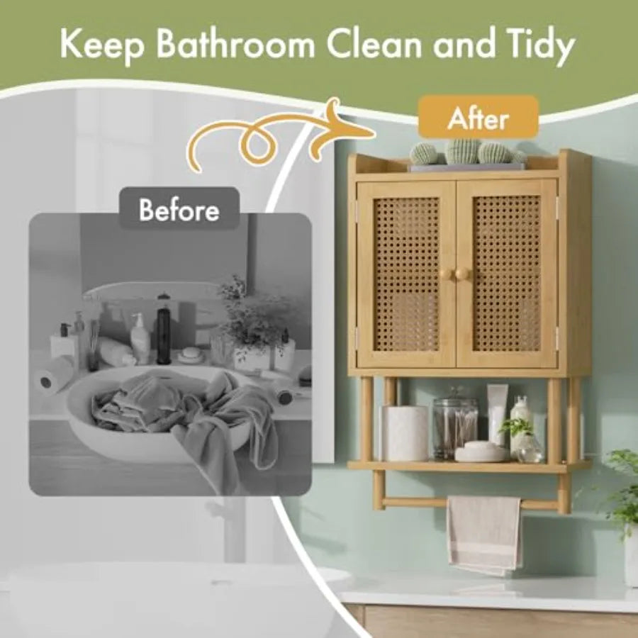 Bathroom Wall Cabinets Bamboo Medicine Cabinet