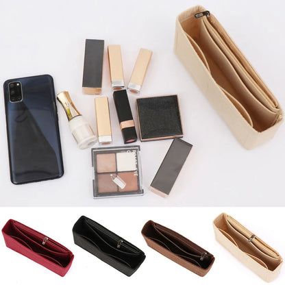 Felt Insert Bag Organizer For Cosmetic Organization