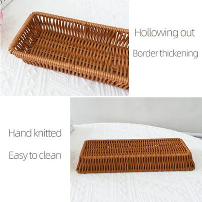Handwoven Utensil Basket Mini Bread Basket