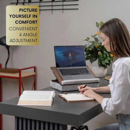 Portable Lap Desk with Cushion for Laptop