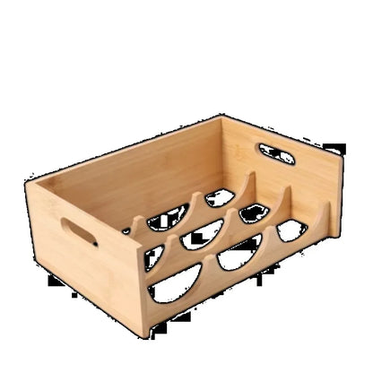 Bamboo Bottle Organizer Kitchen Storage Rack