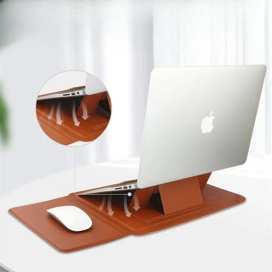 Portable Leather Laptop Sleeve Case Bag  Cover