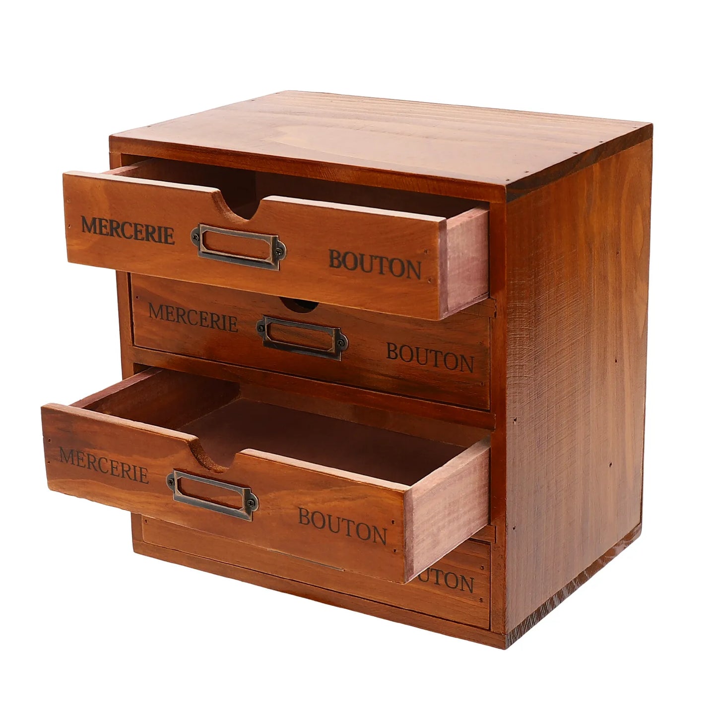Wooden Desktop Organizer  with 16 Drawers