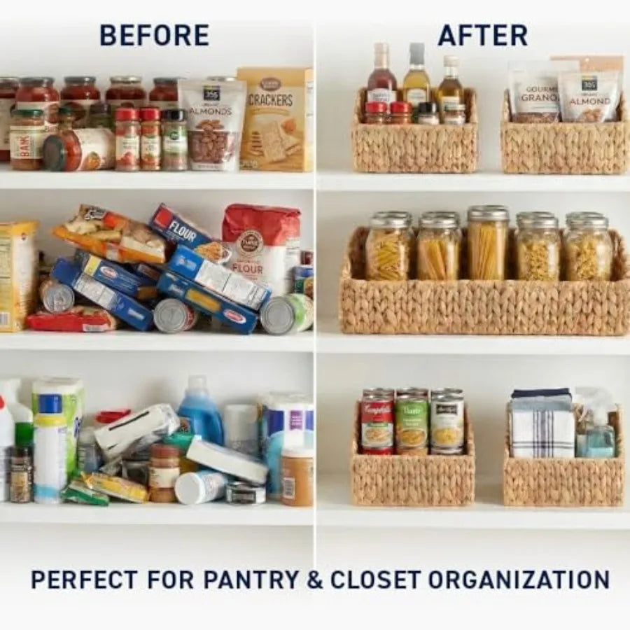 Water Hyacinth Storage Baskets Handwoven