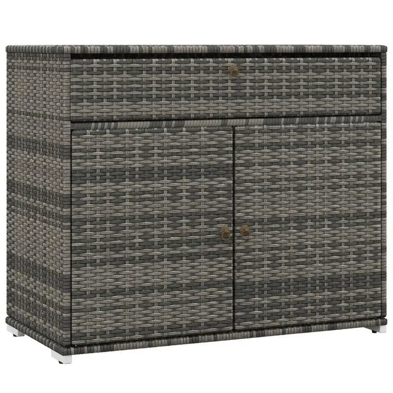 Outdoor Towel Rack and Pool Toy Storage Cabinet