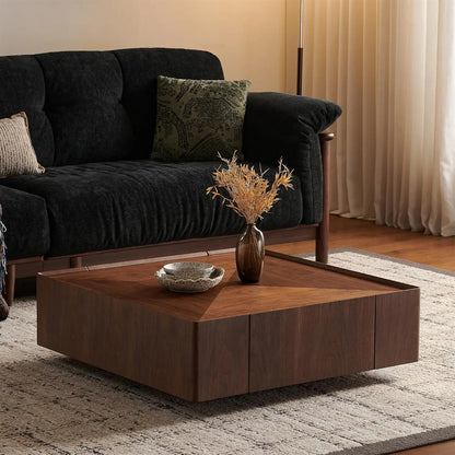 Solid Wood Square Coffee Table