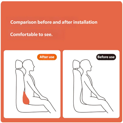 Car Memory Foam Lumbar Support Cushion Waist Pillow