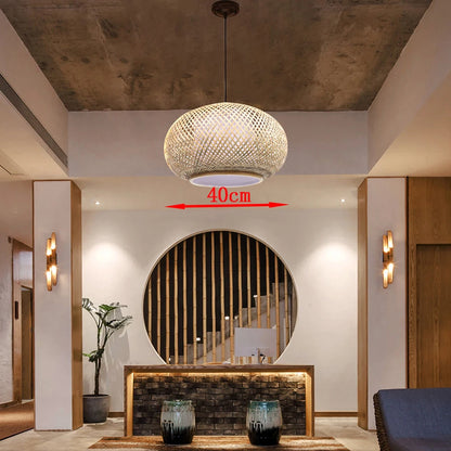 Decorative LED Bamboo Pendant Lamp