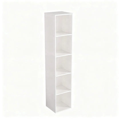 6-Tier Tall Cube Bookshelf Modern Storage Organizer