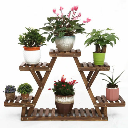 Premium Wood Plant Stand Flower Pot Holder