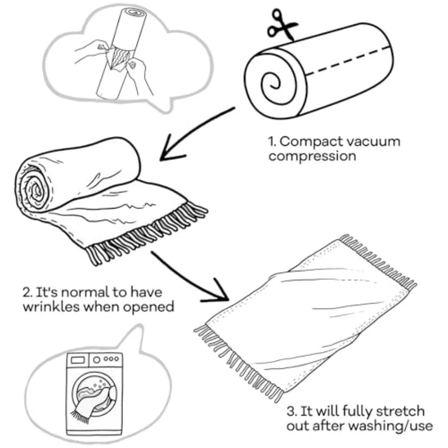 Knitted Throw Blanket for Couch and Bed