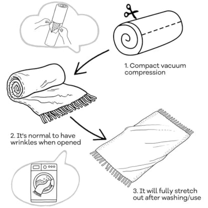 Knitted Throw Blanket for Couch and Bed