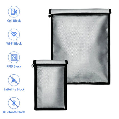 Fireproof Waterproof Faraday Bag Anti-Hacking Pouch