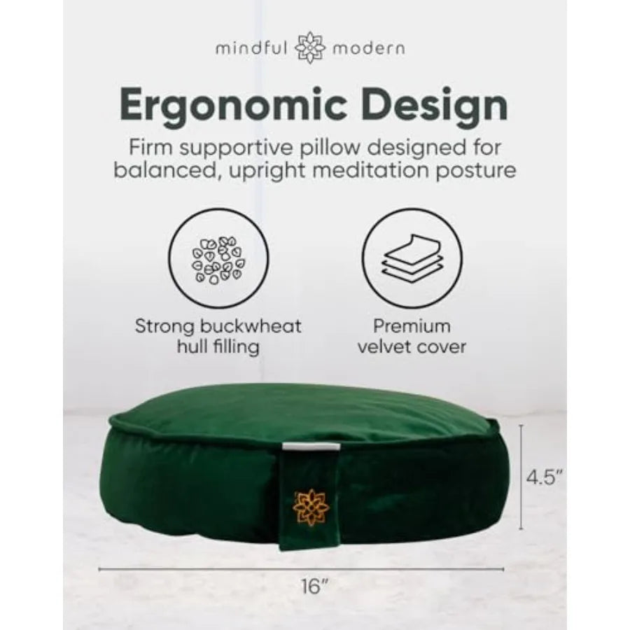 Velvet Meditation Cushion Yoga Floor Pillow