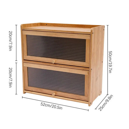 2 Doors Freestanding Kitchen Countertop Storage Cabinet