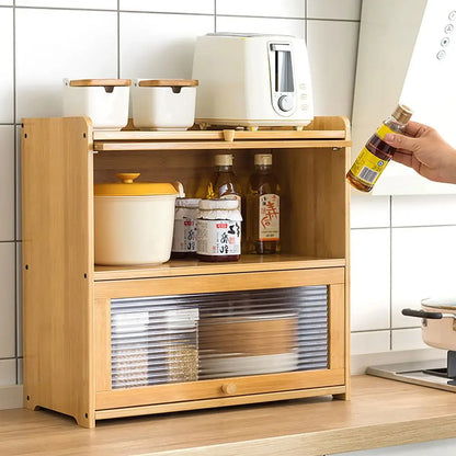 2 Doors Freestanding Kitchen Countertop Storage Cabinet