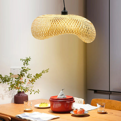 Bamboo Wicker Rattan Hanging Ceiling Lamp