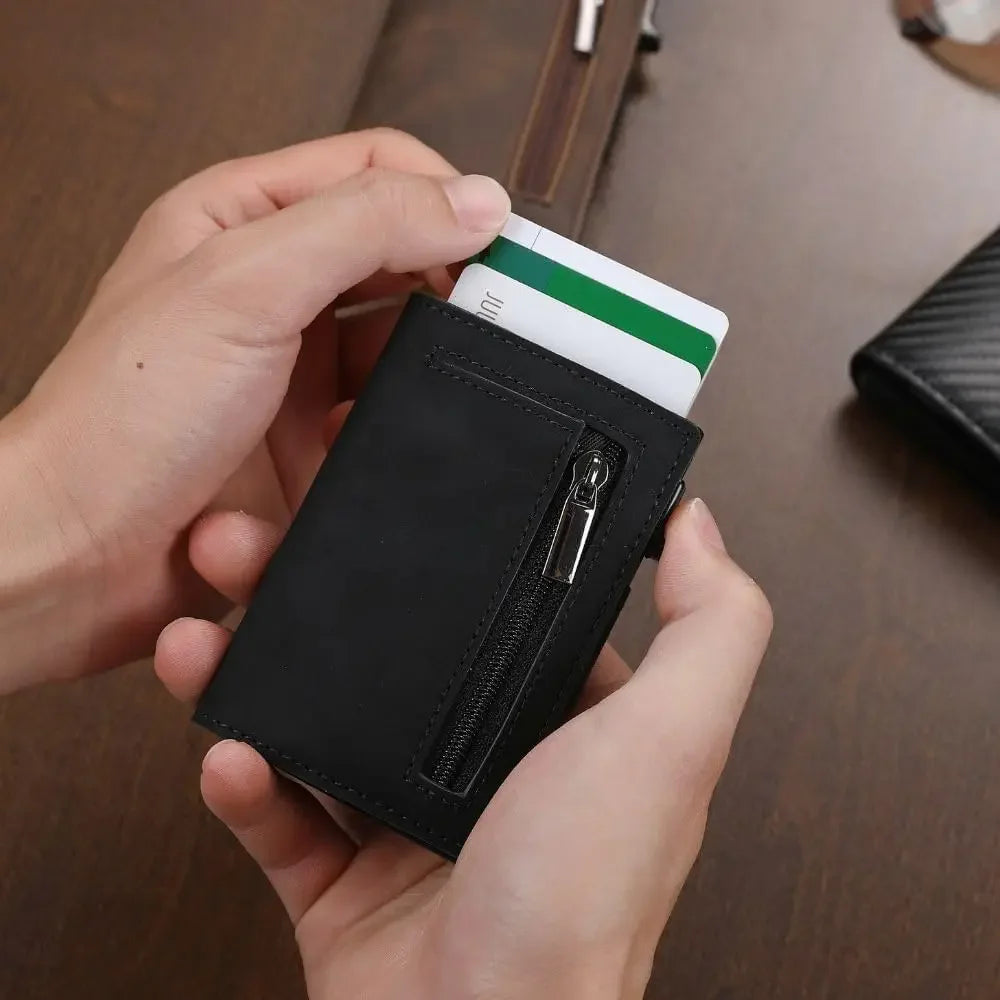 Anti-RFID Business Carbon Fiber Card Holder
