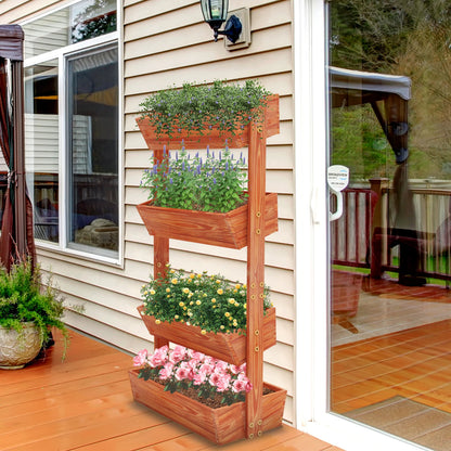 4-Tier Vertical Raised Planter Box Elevated Garden Bed