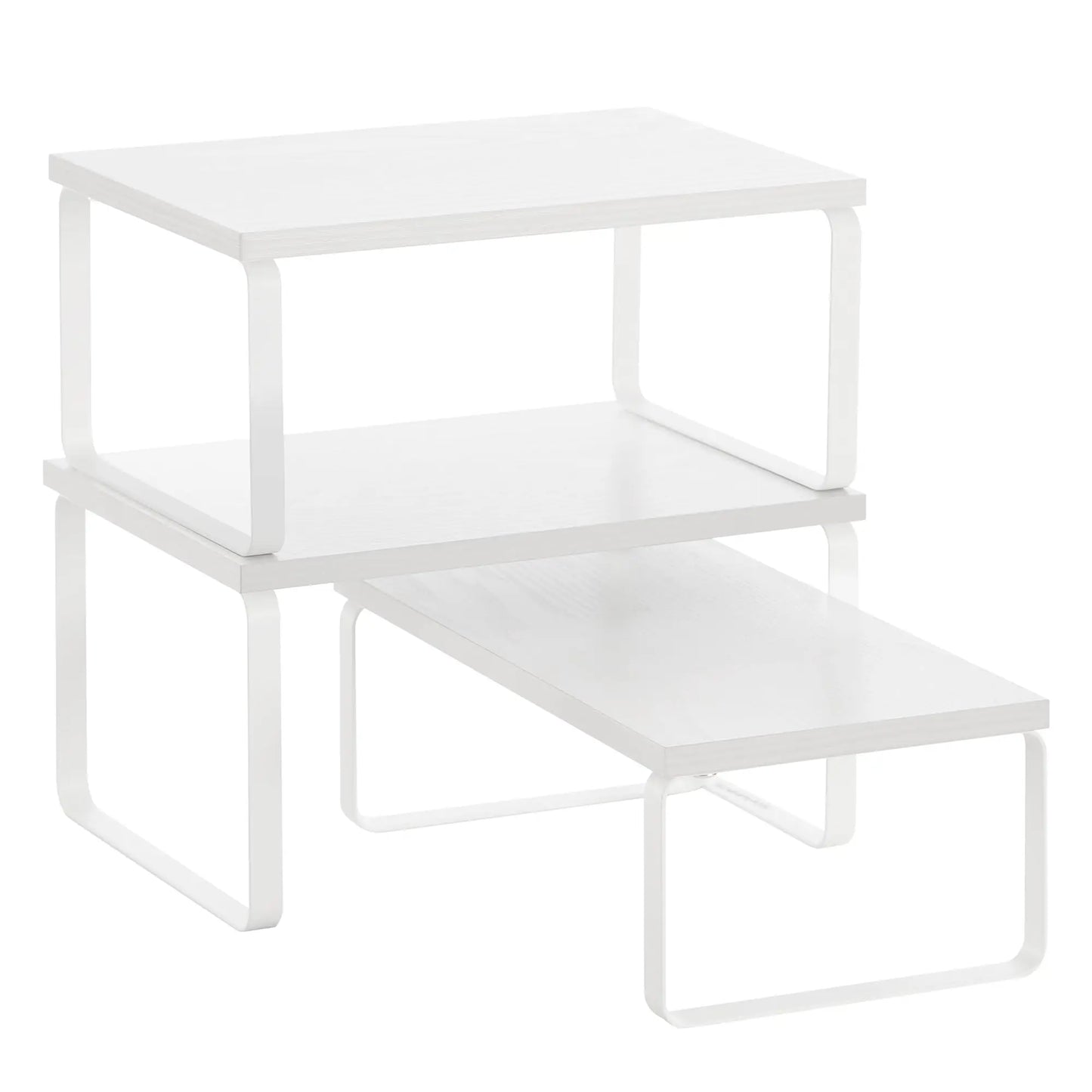 Cabinet Organizer Shelf Set of 3 Kitchen Counter Shelves