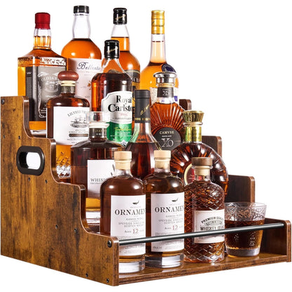 Liquor Bottle Display  Rack Organizer