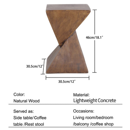 Modern Geometry Side Table for Indoor and Outdoor