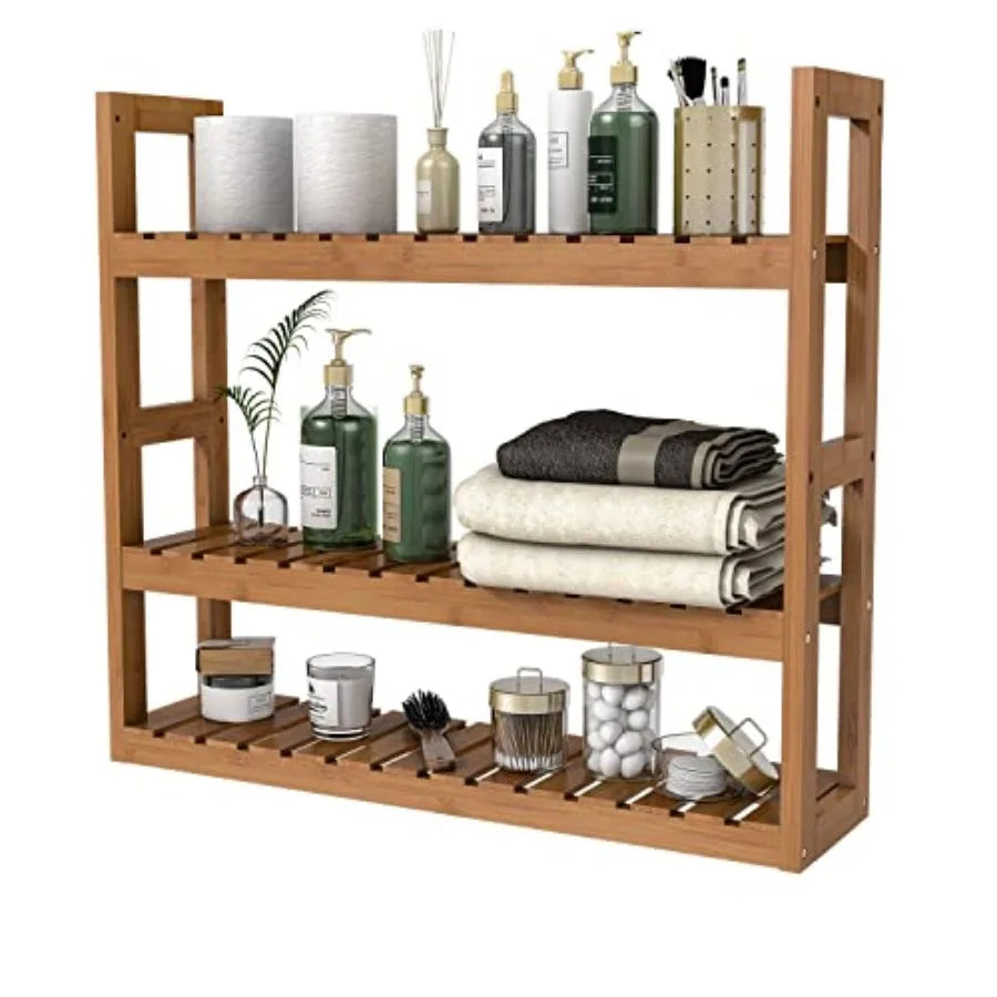 Bathroom Shelf 3-Tier Wall Mount Storage Rack