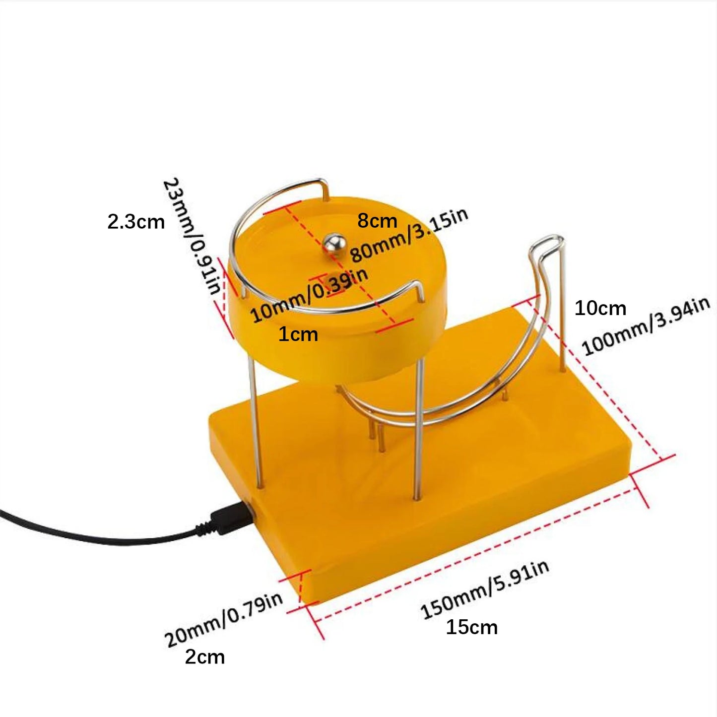 Electromagnetic USB Powered Kinetic Art Desk Toy