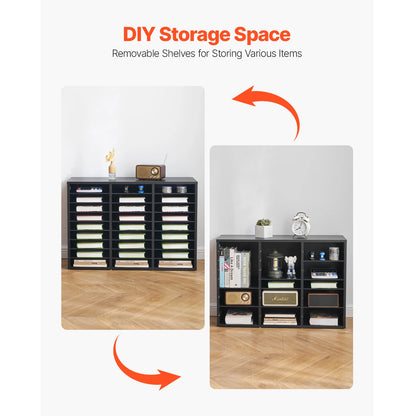 Compartment Office Mailbox with Removable Shelves